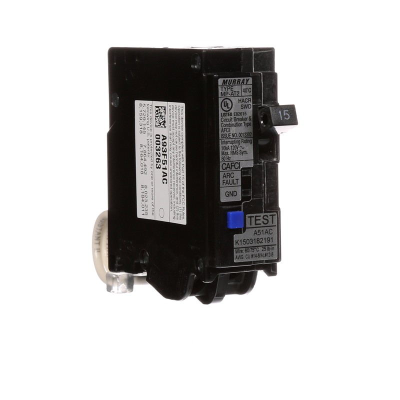 Murray MPA115AFC 15-Amp Single Pole 120-volt Plug-On Combination AFCI Breaker