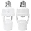 INGQI 2pcs Motion Activated Light Sockets, E26/E27 Screw in Add