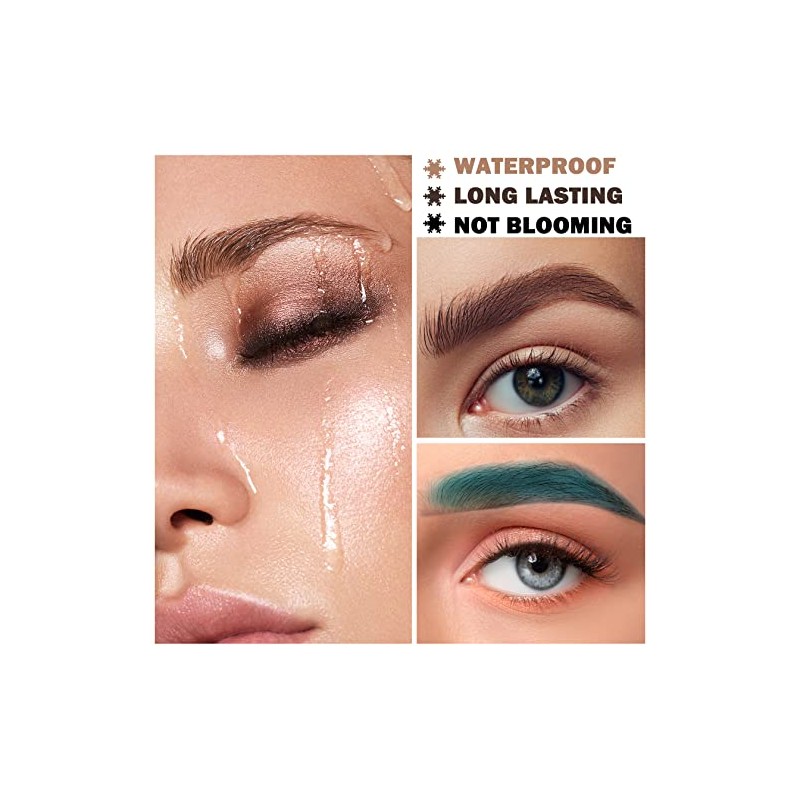 Pomada para Cejas Eyebrow Pomade Gel, Waterproof Long-Lasting, Green