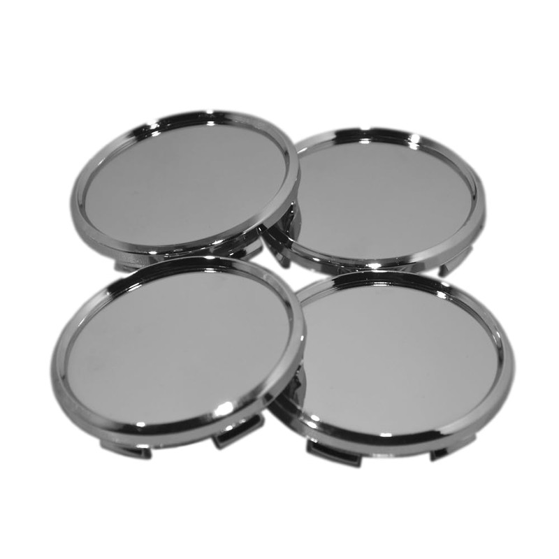68/63 mm Wheel Centre Cap Hub Cap Universal Chrome Grey