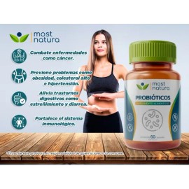 Most Natura Probióticos 10 Billones De Lactobacilius 30c Sabor Sin Sabor