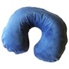 Korbond Deluxe Inflatable Neck Travel Pillow, 18 cm, Blue