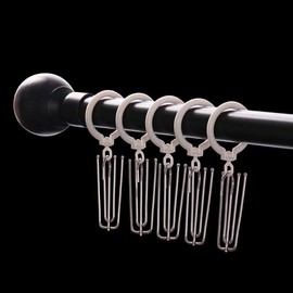 PISHI Heavy Duty Metal Curtain Hooks Pinch Pleat Deep Prong Hooks Header Tape Pins Silver (40 Pack)