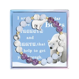 Fullrainbow Sliver Polar Bear Bracelet for Women