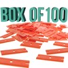 TCP Global 100 Piece Plastic Razor Scraper Blades with Extra