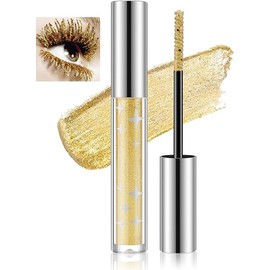 Colored Glitter Mascara - Sparkling, Lengthening & Volumizing Diamond Mascara - Waterproof, Shimmer & Curling Eye Makeup