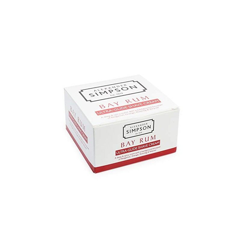Simpsons bay rum ultra-glide shaving cream