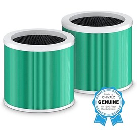 CHIVALZ Genuine HY1800 Air Purifier Replacement Filter, 3-in-1 Filtration, High-Efficiency Activated Carbon, True HEPA Filter (2 Pack)