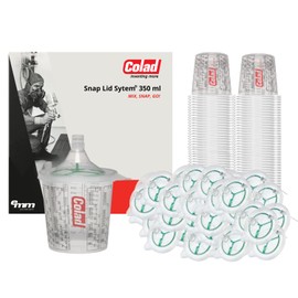 Colad Snap Lid System Automotive Spray Paint Application Kit Including Mixing Cup and Lid with Built in Paint Filter (9350190SLS, 190 Micron Filter, 9350190SLS)