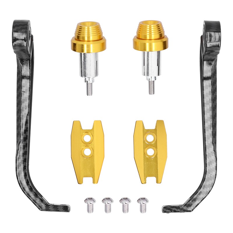 Motorcycle Handlebar Guard Carbon Fiber Style Aluminium Alloy Universal 22mm/0.87inGold