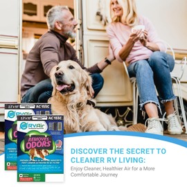 RV Air Carbon Filter – Activated Charcoal Air Filters, MERV 6 Rated, For Odor Absorption, Includes 4 Pre-Cut Filters for Recreational Vehicle Air Conditioners, Model 155C 9.875" x 3.5" x 0.75"