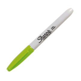Sharpie Permanent Markers, Fine Point, 3-Count (Lime)