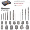 REBRA Screw Extractor and Left-Hand Drill Bit Set, Easy Out