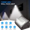 Flakeeper 120W LED Wall Pack Light with Dusk-to-Dawn Sensor, 16800LM