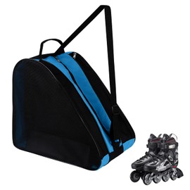 GLAITC Unisex Roller Skate Bag with Adjustable Shoulder Strap Ice Skates Bag for Women Men Kids, blue, bag hanger