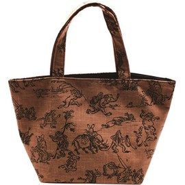 Multi Tote Choju-Giga Cha, Small, 14.2 x 6.3 x 8.3 inches (36 x 16 x 21 cm)