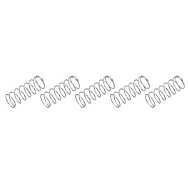 METALLIXITY Compression Springs (1x16mm OD,40mm Free Length) 5Pcs, 304 Stainless Steel Extension Spring - for Shop Home Repairs, DIY Projects, Silver Tone