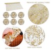 MAXQUU 1 Piece Of Golden Glitter Tablecloth, 6 Piece Of