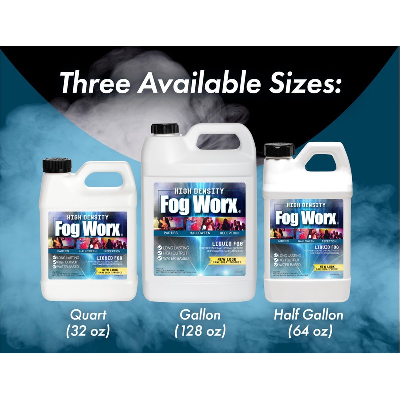 FogWorx Extreme High Density Fog Juice Gallon - Long Lasting,