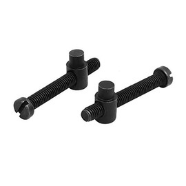 sourcing map Chainsaw Tension Adjuster Screw Nut Black 2pcs for Electric Saw