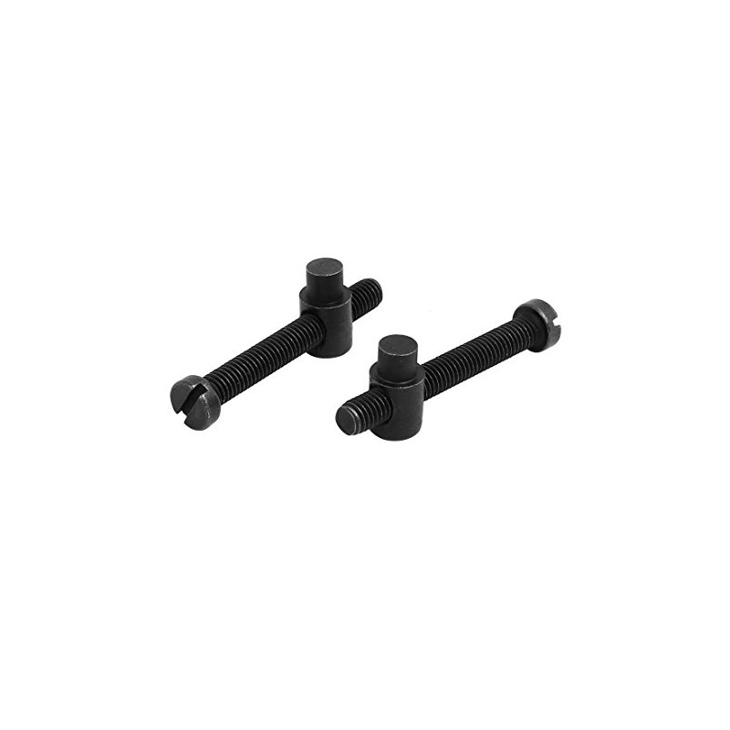sourcing map Chainsaw Tension Adjuster Screw Nut Black 2pcs for