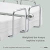 simplywire – Pack of 2 - Napkin/Serviette Holder with Weighted