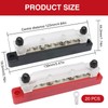 2 Pcs 150A 12V - 48V Bus Bar, 4 x
