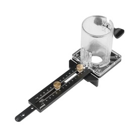 Aluminium Alloy Woodworking Electric Trimming Machine Circle Cutting Jig Wood Router Slotting Locator Straight Line Backer Set 2 Position Ways for 65mm Diameter Trimmer