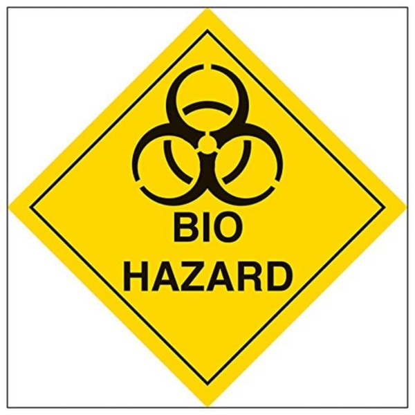 V Safety Hazard diamond – Bio hazard-300x300mm-Magnetic Safety Sign