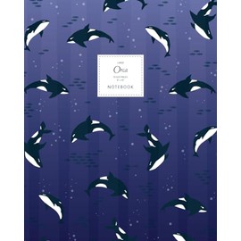 Orca Notebook - Ruled Pages - 8x10 - Large: (Amethyst Edition) 192 pages (8x10 inches / 20.3x25.4 cm / Large)