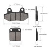 WATODAY Front & Rear Brake Pads for SSR Thumpstar 50cc