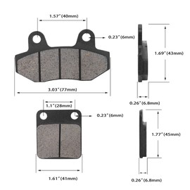 WATODAY Front & Rear Brake Pads for SSR Thumpstar 50cc 70cc 125cc 140cc 150cc 160cc Chinese Pit Dirt Bike XR50 CRF50 KLX110 DHZ Motorcycle