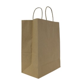 Karat FP-SB110 (Medium) Paper Shopping Bags - Kraft (Case of 250)
