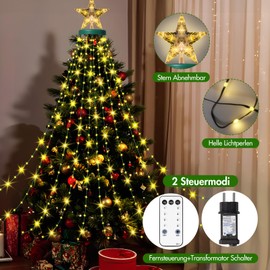 HELESIN Christmas Tree Fairy Lights Warm White