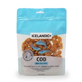 Icelandic+ | All-Natural Dog Chew Treats | Mini Cod Fish Chips, 3 oz.