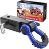 Nilight Shackle Hitch Receiver 2Inch 45000 LBs Breaking Strength 3/4" D Ring Shackle w/Trailer Hitch Pin Heavy Duty Solid Recovery Towing Kit for Trucks Jeeps Off-Road