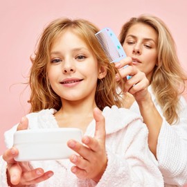 Giantree 4Pcs Baby Hair Comb, Kids Hairs Brush Set for Girls Boys, Cute Hairs Comb Set Toddler Hairs Brush, Mini Comb Rat Tail Styling for Toddler Child's Hair(Style B)