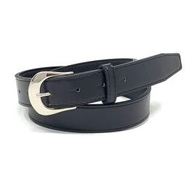 Bell Label Women's Business Belt, Buckle, Interchangeable, Made in Japan, 1.2 inches (30 mm) Width Belt, Black