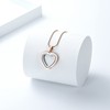Glass Cremation Jewelry Necklace for Ashes Heart Memorial Lockets for