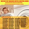 Gosknor WE01X21167 WH11X23474 Clothes Dryer Control Knob Replacement, Plastic Washer