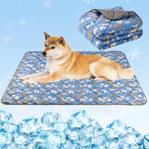 ZINGTERRA Dog Cooling Mat,Cat Self Cool Ice Pad,Lightweight Pet Pads
