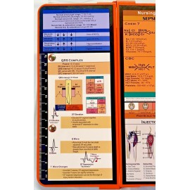Unbranded Folding Nurse Clipboard Tri-Fold Nursing Edition Sepsis/Sirs IV Injection Sites
