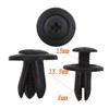WFLNHB 100pcs Auto Car Door Fender 6mm Hole Push Plastic