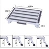 Homeon Wheels RV Step Stool, Adjustable Height Aluminum Folding Platform