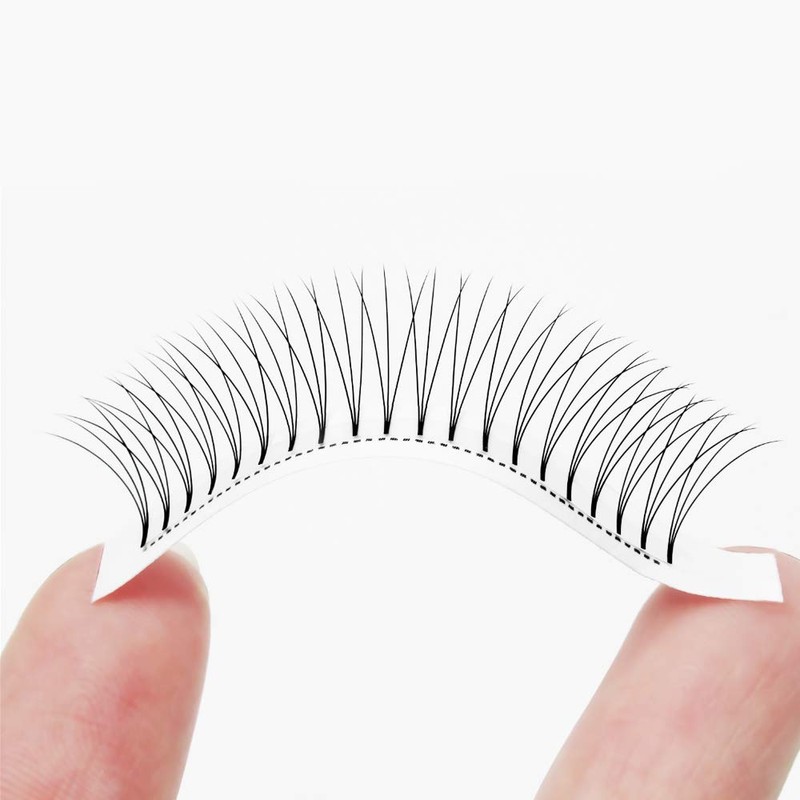 Premade Fans Eyelash Extensions 8D 0.07mm C 13mm Short Stem|Optinal