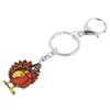 BONSNY Acrylic Thanksgiving Turkey Keyring Chicken Keychain For Women Girl