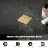 Decaura Shower Grates Bathroom Floor Drain Waste Stainless Steel (Brushed