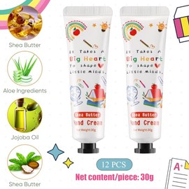 Set De Regalo De 12 Cremas De Manos Para Profesores. Crema De Manos Para Manos Secas Y Agrietadas. Loción Hidratante De Viaje. Set De Regalo Para Rell