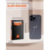 Men's Carbon Fiber Pattern Wallet, Ultra-thin Minimalist Multi Card Slot