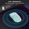 Wireless Mouse, Honeycomb Shell Mouse with 2 Side Buttons, High-Precision